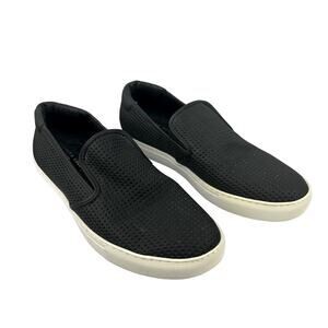 Kenneth Cole Women’s Black Leather Vented Slip-ons Size 9.5